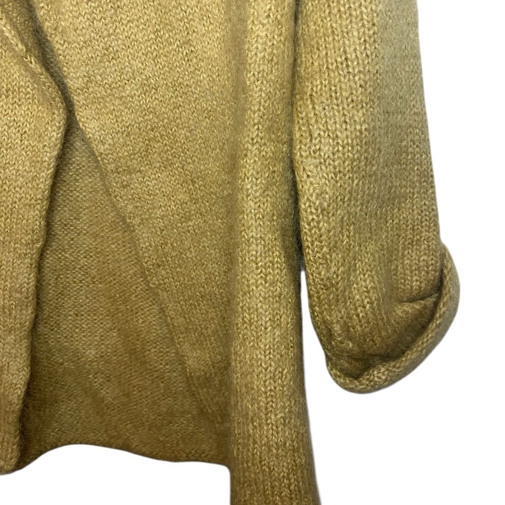 Soft Surroundings Mohair Wool Blend Cardigan Sweater PXS Tan Open Front - Picture 3 of 9